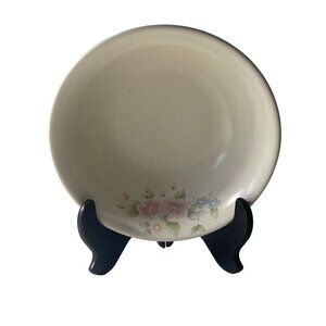 PFALTZGRAFF Tea Rose Floral Serving Bowl Ivory Beige Ceramic Stoneware VTG